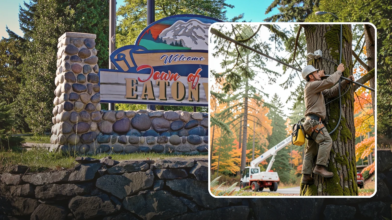 Static cabling installation in Eatonville, Pierce County, WA - The installation of rigid cable systems that limit movement.