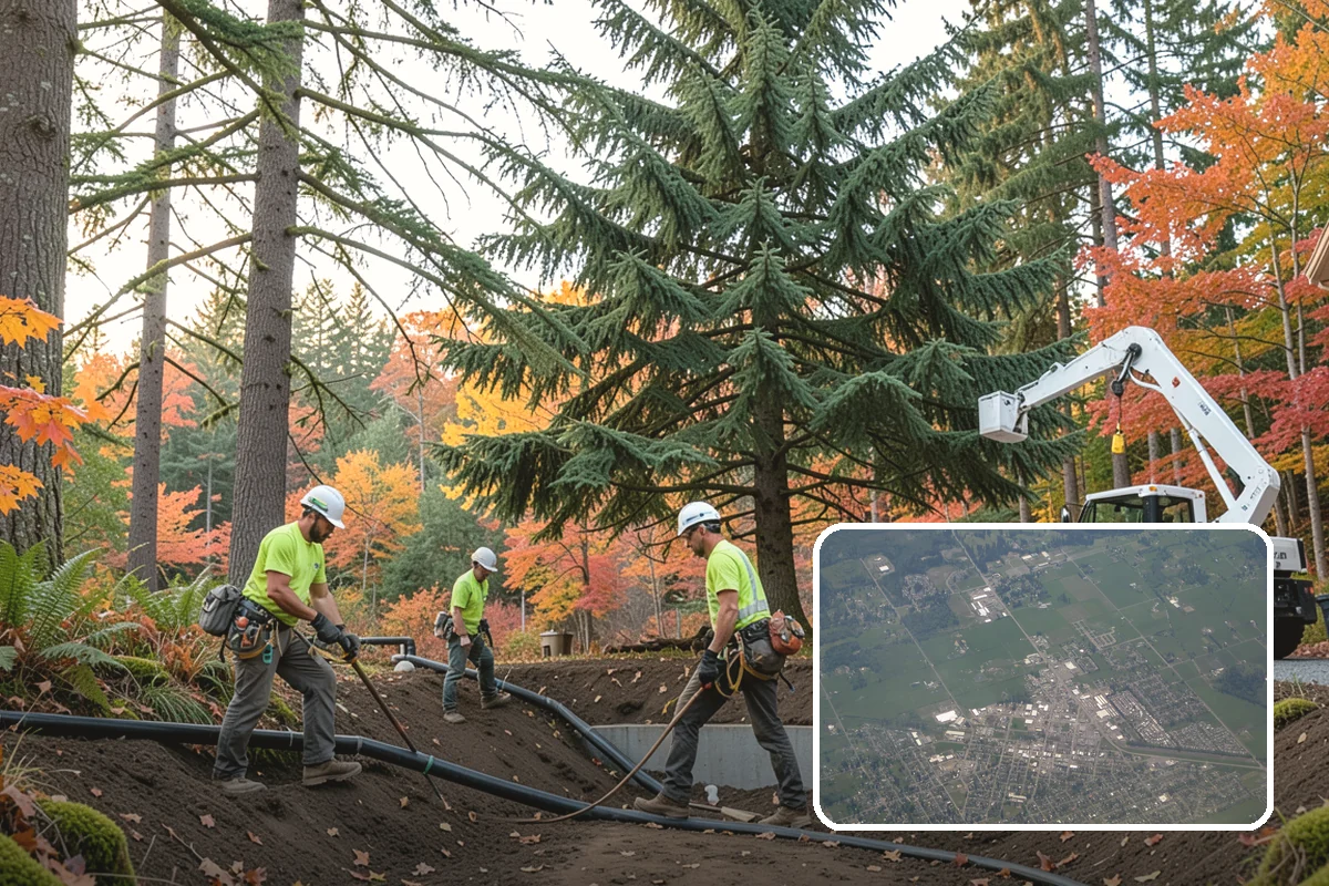 Static cabling installation in Enumclaw, King County, WA - Reduces the risk of limb or stem failure