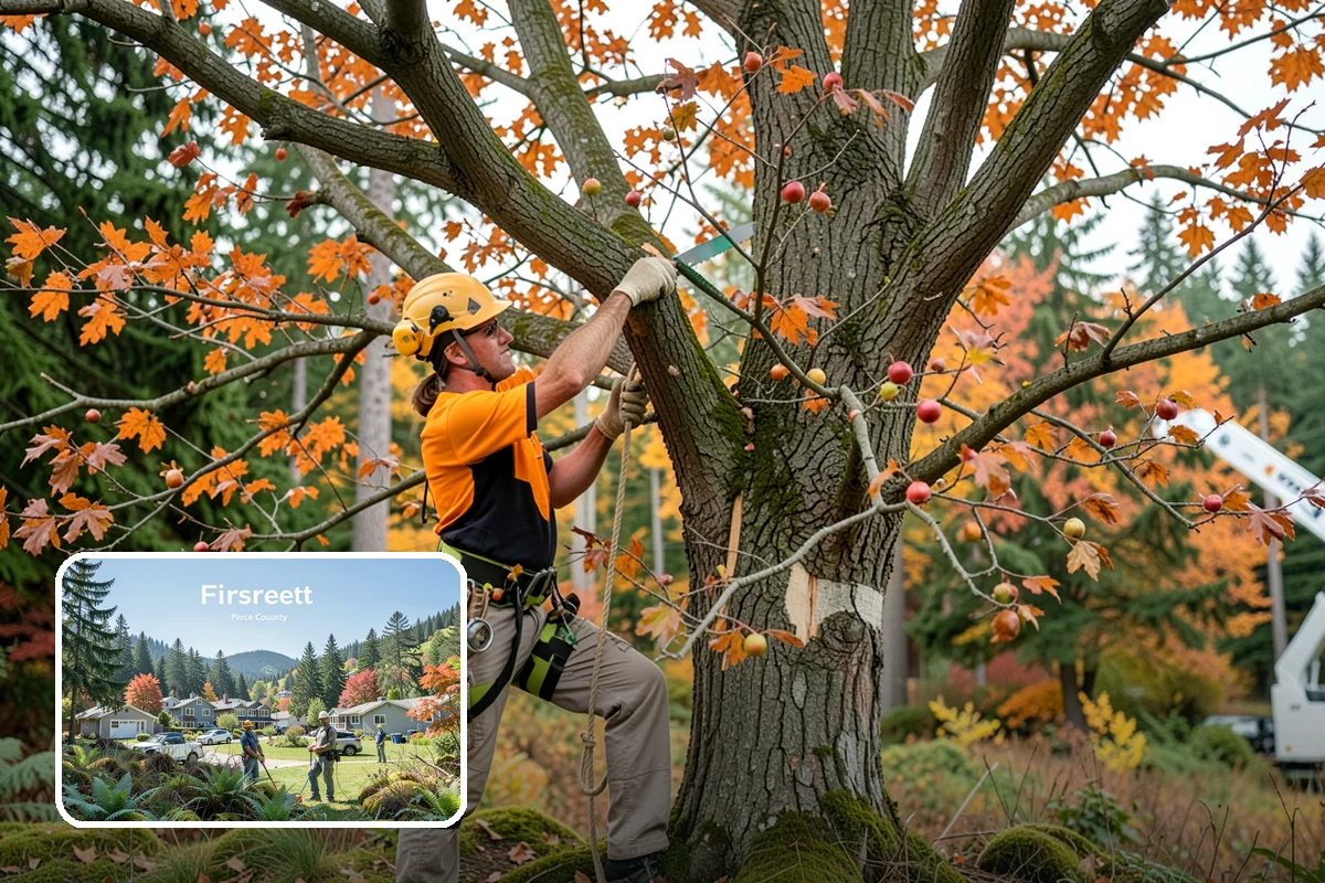 Static cabling installation in Fircrest, Pierce County, WA - Reduces the risk of limb or stem failure