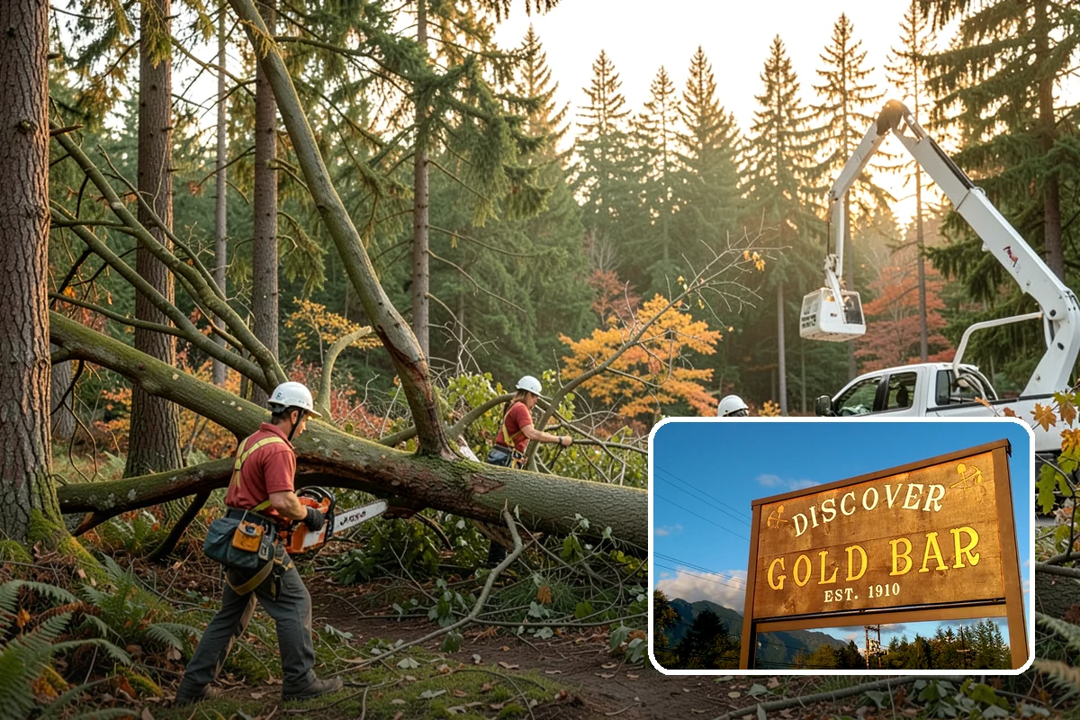 Static cabling installation in Gold Bar, Snohomish County, WA - Reduces the risk of limb or stem failure