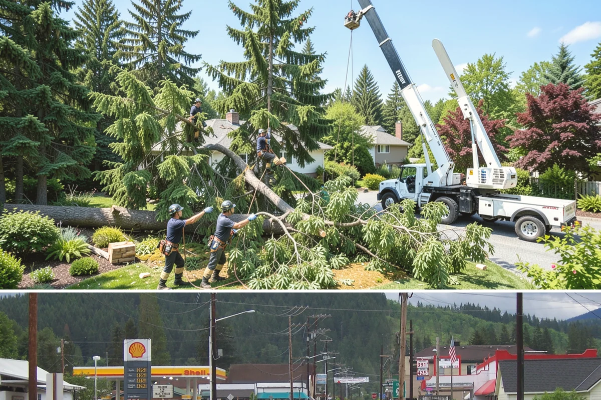 Static cabling installation in Granite Falls, Snohomish County, WA - Work can generally be performed year-round in Puget Sound weather provided branches are not frozen or ice-laden that could damage...