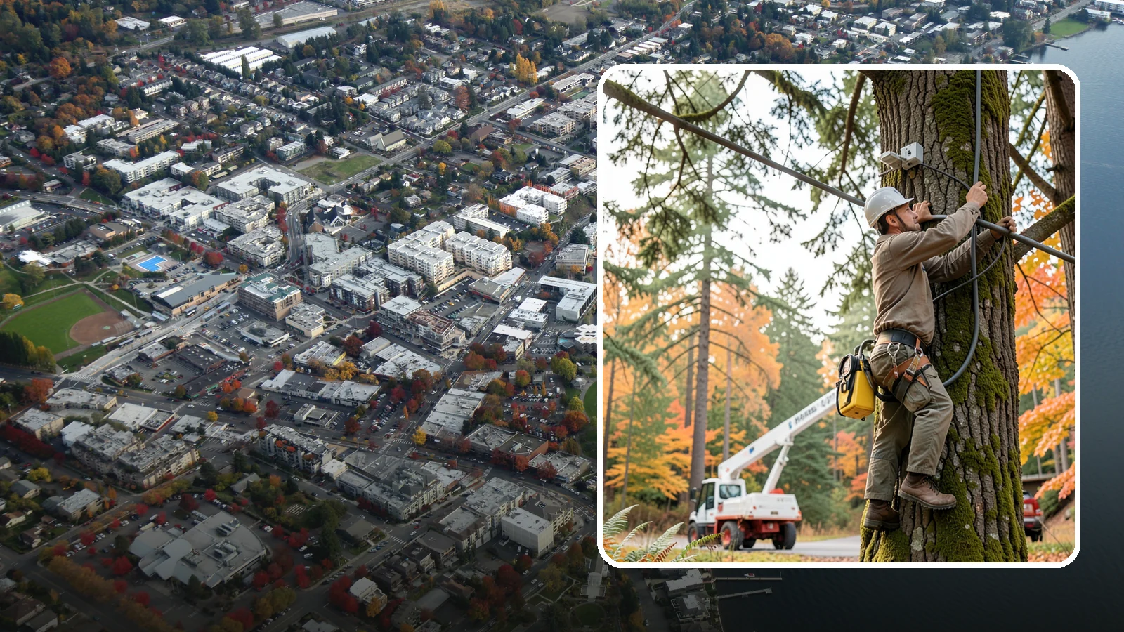 Static cabling installation in Kirkland, King County, WA - The installation of rigid cable systems that limit movement.
