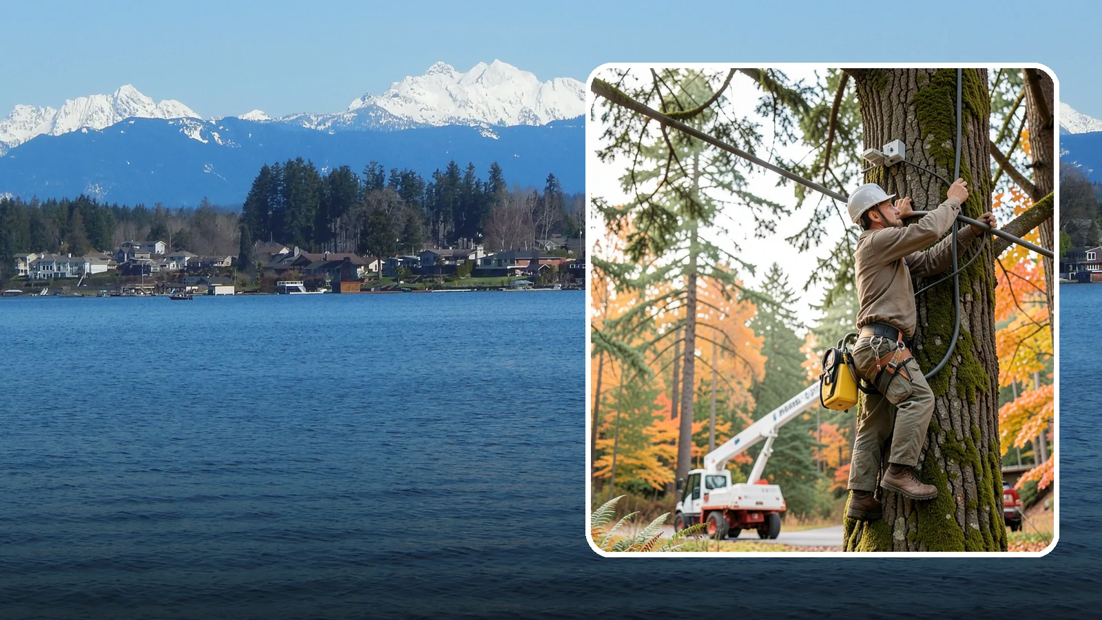 Static cabling installation in Lake Stevens, Snohomish County, WA - The installation of rigid cable systems that limit movement.
