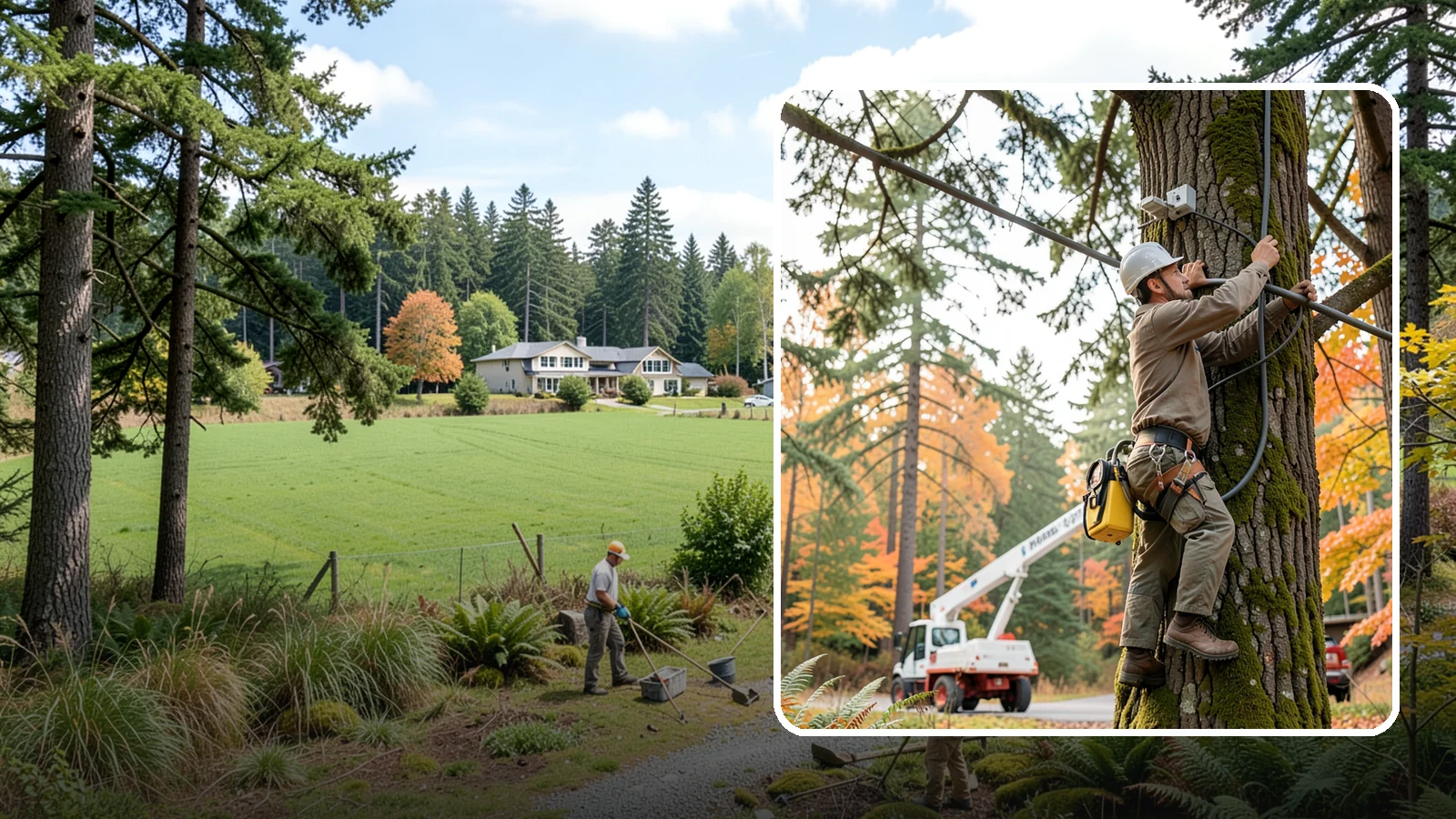 Static cabling installation in Lyman, Skagit County, WA - The installation of rigid cable systems that limit movement.