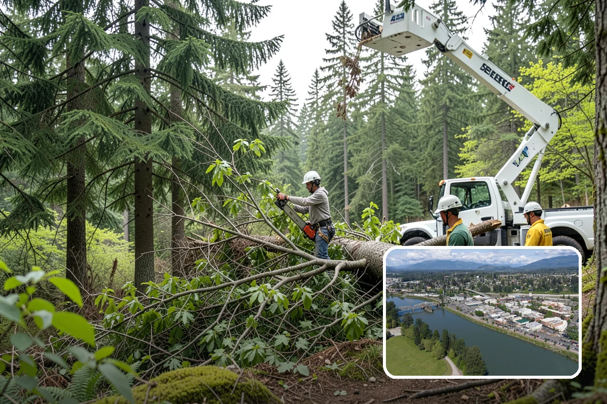 Static cabling installation in Mount Vernon, Skagit County, WA - Reduces the risk of limb or stem failure