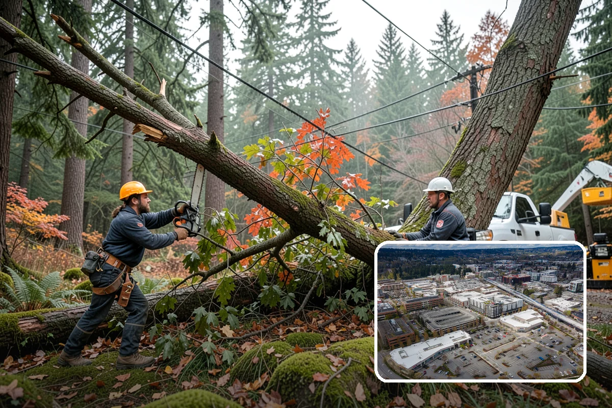 Static cabling installation in Redmond, King County, WA - Reduces the risk of limb or stem failure