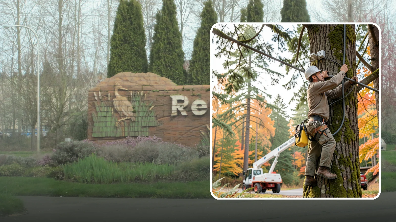 Static cabling installation in Renton, King County, WA - The installation of rigid cable systems that limit movement.