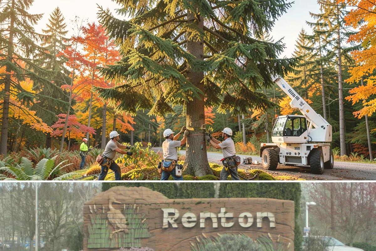 Static cabling installation in Renton, King County, WA - Work can generally be performed year-round in Puget Sound weather provided branches are not frozen or ice-laden that could damage...