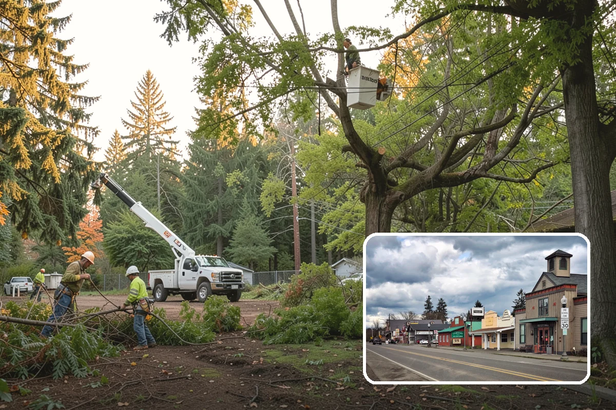 Static cabling installation in Roy, Pierce County, WA - Reduces the risk of limb or stem failure