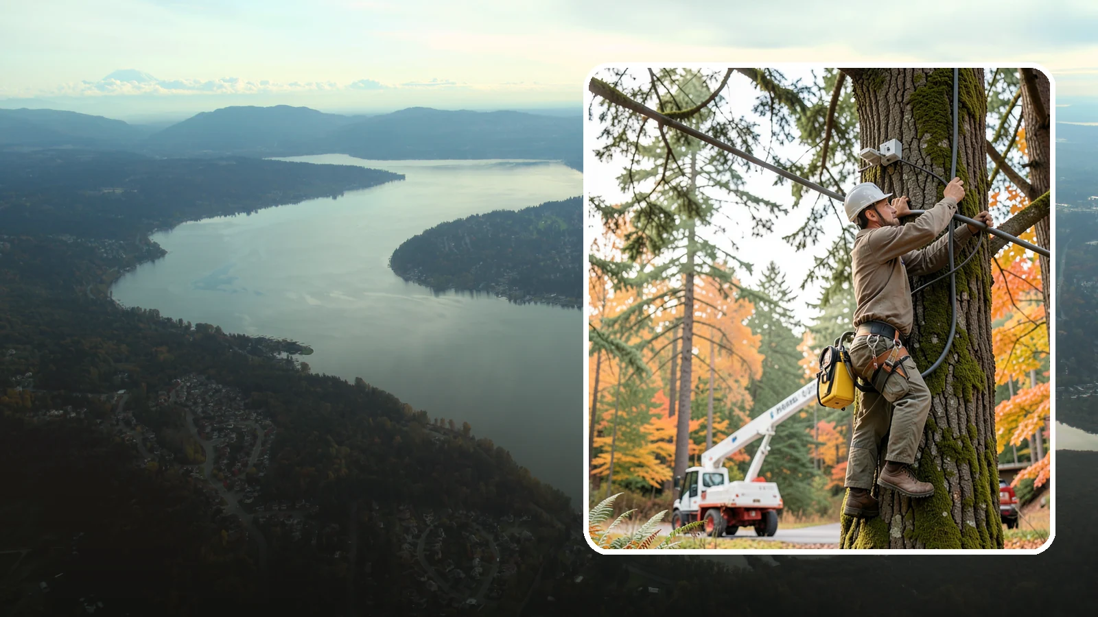 Static cabling installation in Sammamish, King County, WA - The installation of rigid cable systems that limit movement.