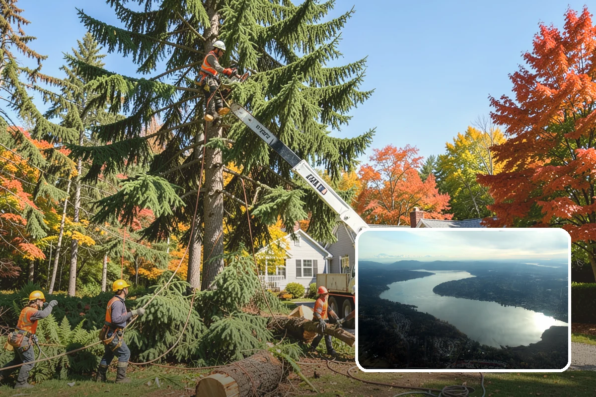 Static cabling installation in Sammamish, King County, WA - Reduces the risk of limb or stem failure