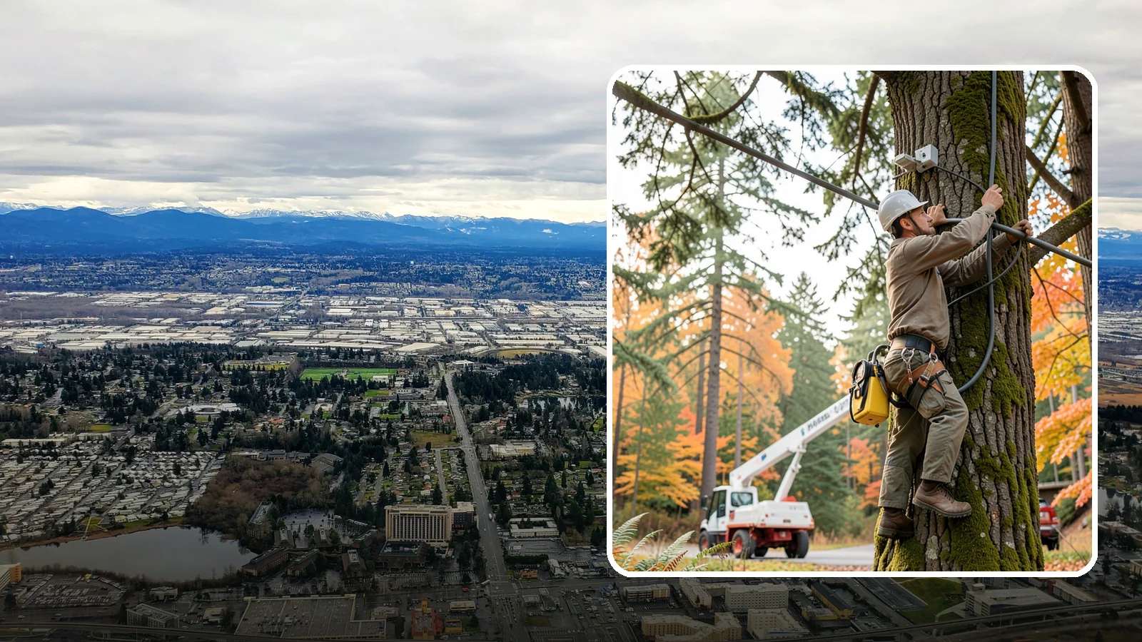 Static cabling installation in SeaTac, King County, WA - The installation of rigid cable systems that limit movement.