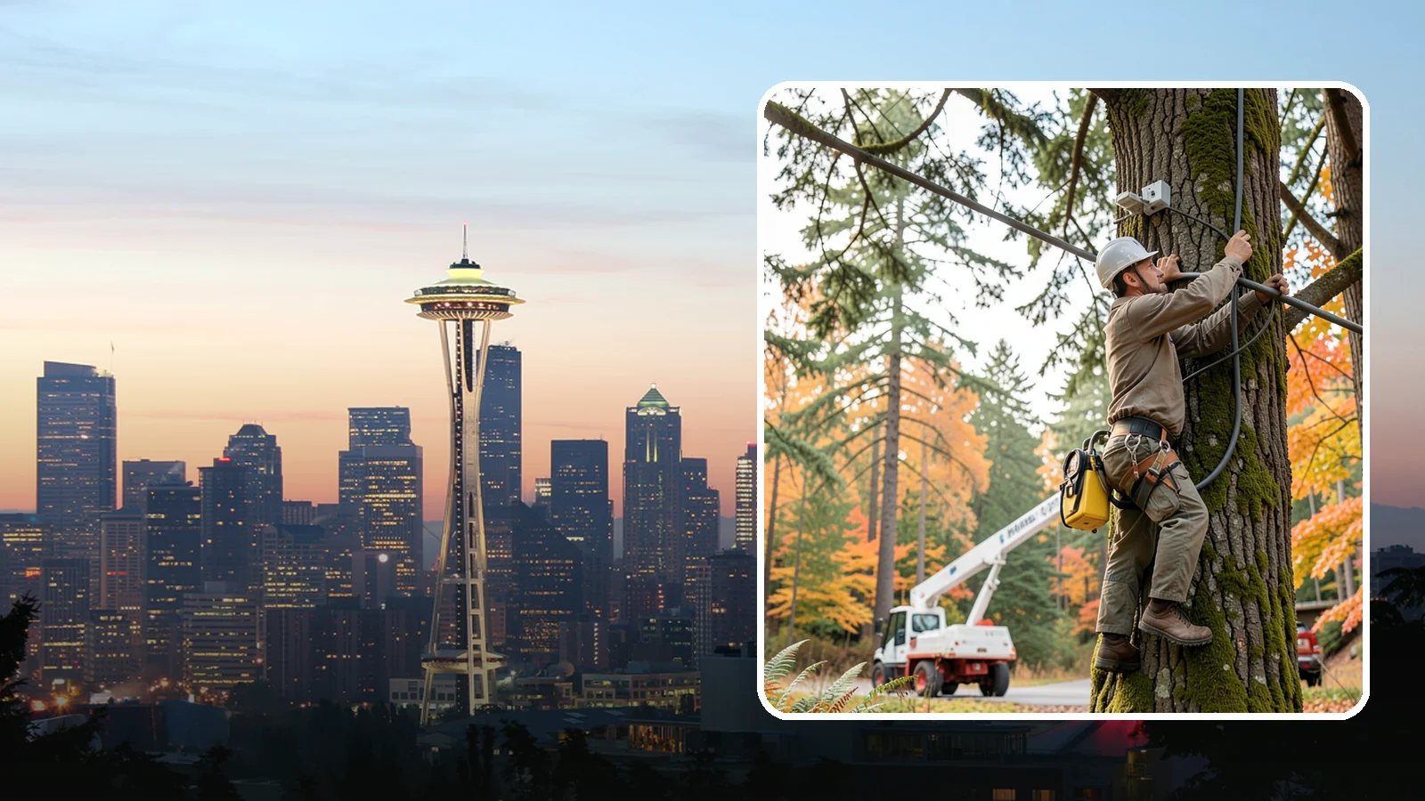 Static cabling installation in Seattle, King County, WA - The installation of rigid cable systems that limit movement.