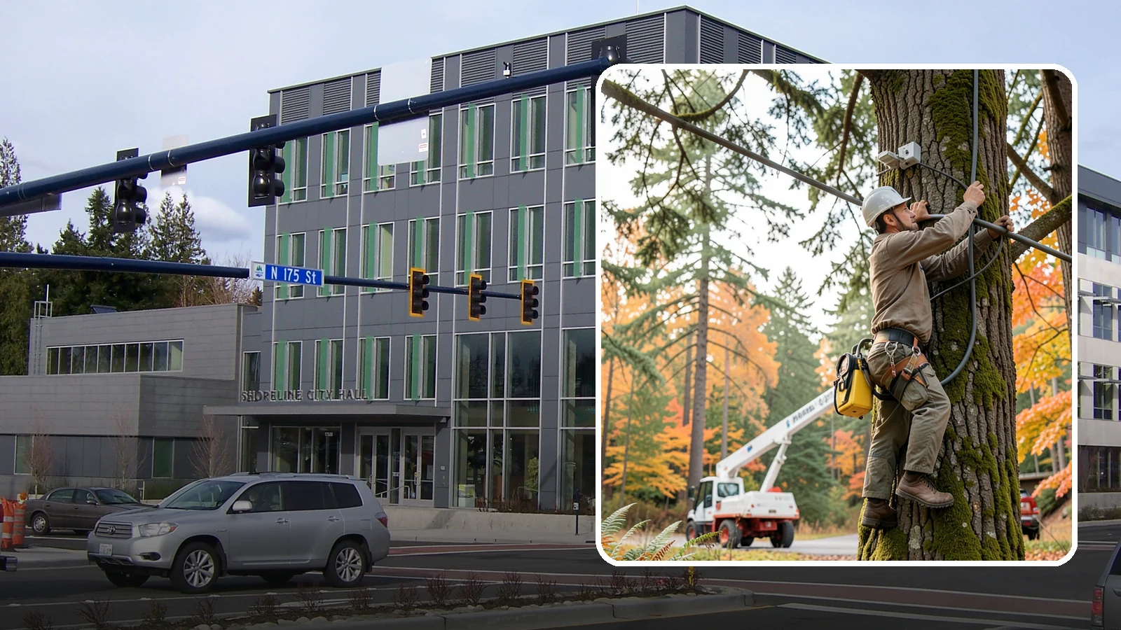 Static cabling installation in Shoreline, King County, WA - The installation of rigid cable systems that limit movement.