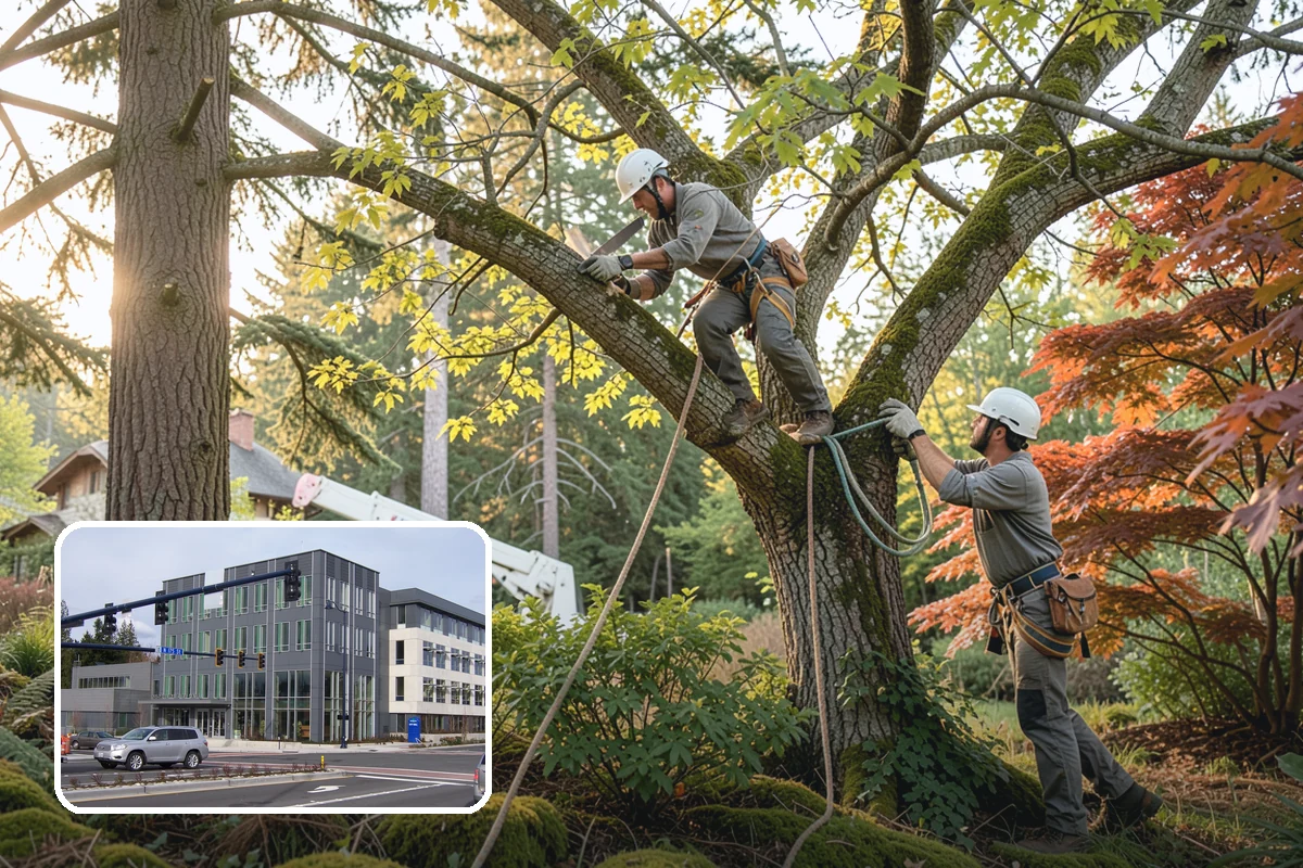 Static cabling installation in Shoreline, King County, WA - Reduces the risk of limb or stem failure
