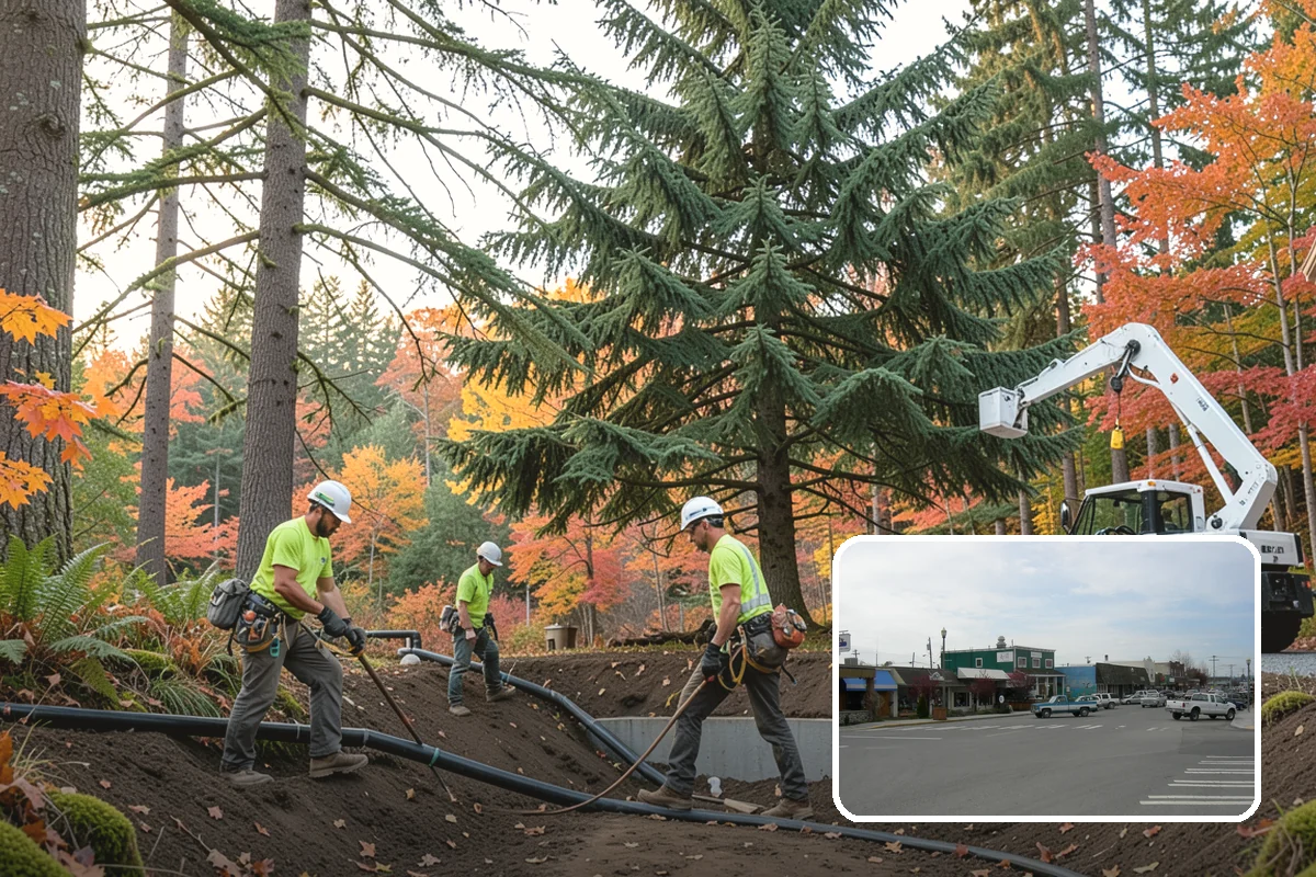 Static cabling installation in Stanwood, Snohomish County, WA - Reduces the risk of limb or stem failure