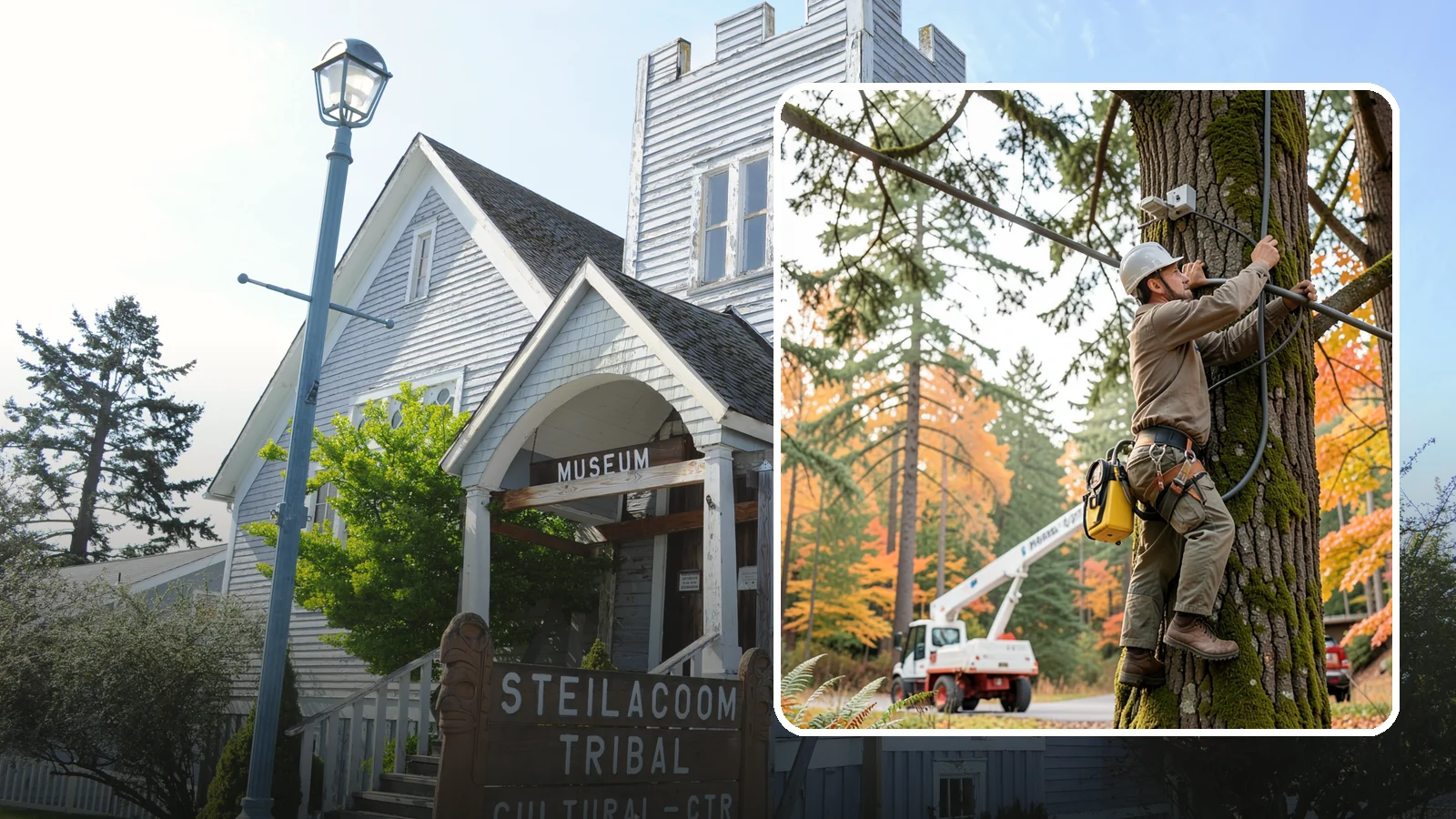 Static cabling installation in Steilacoom, Pierce County, WA - The installation of rigid cable systems that limit movement.