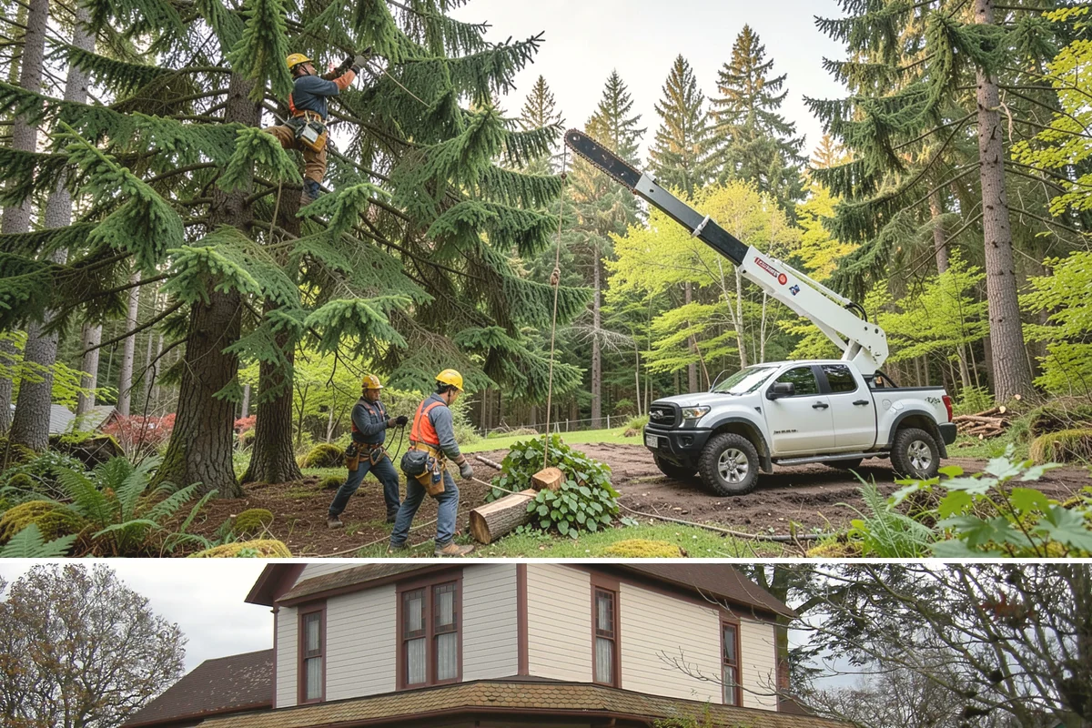Static cabling installation in Sumner, Pierce County, WA - Work can generally be performed year-round in Puget Sound weather provided branches are not frozen or ice-laden that could damage...
