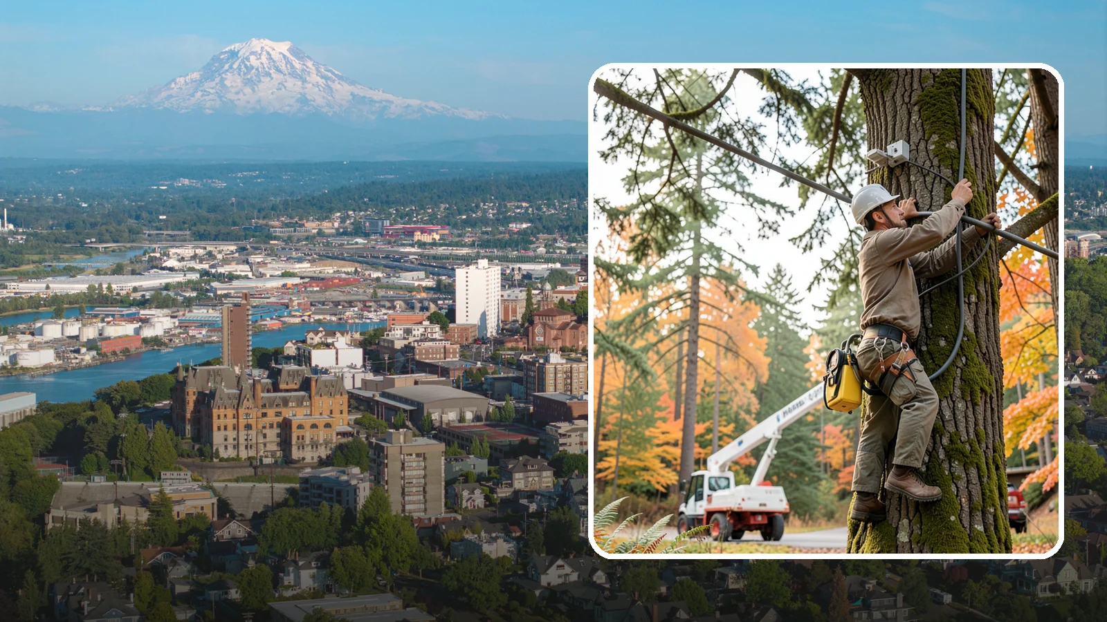 Static cabling installation in Tacoma, Pierce County, WA - The installation of rigid cable systems that limit movement.