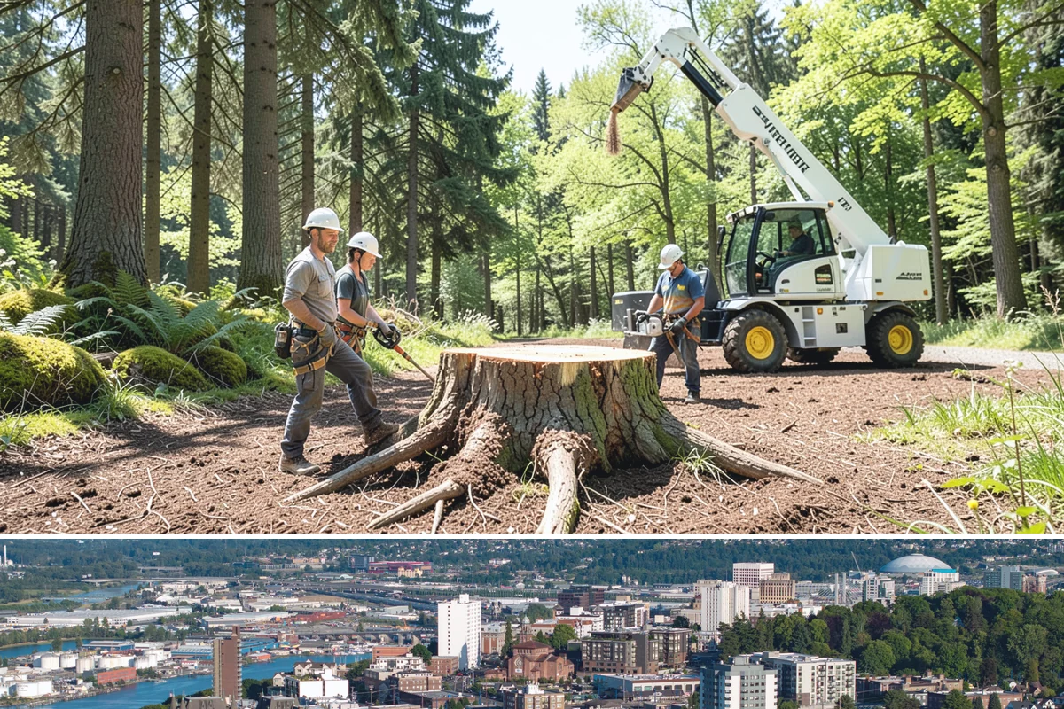 Static cabling installation in Tacoma, Pierce County, WA - Work can generally be performed year-round in Puget Sound weather provided branches are not frozen or ice-laden that could damage...