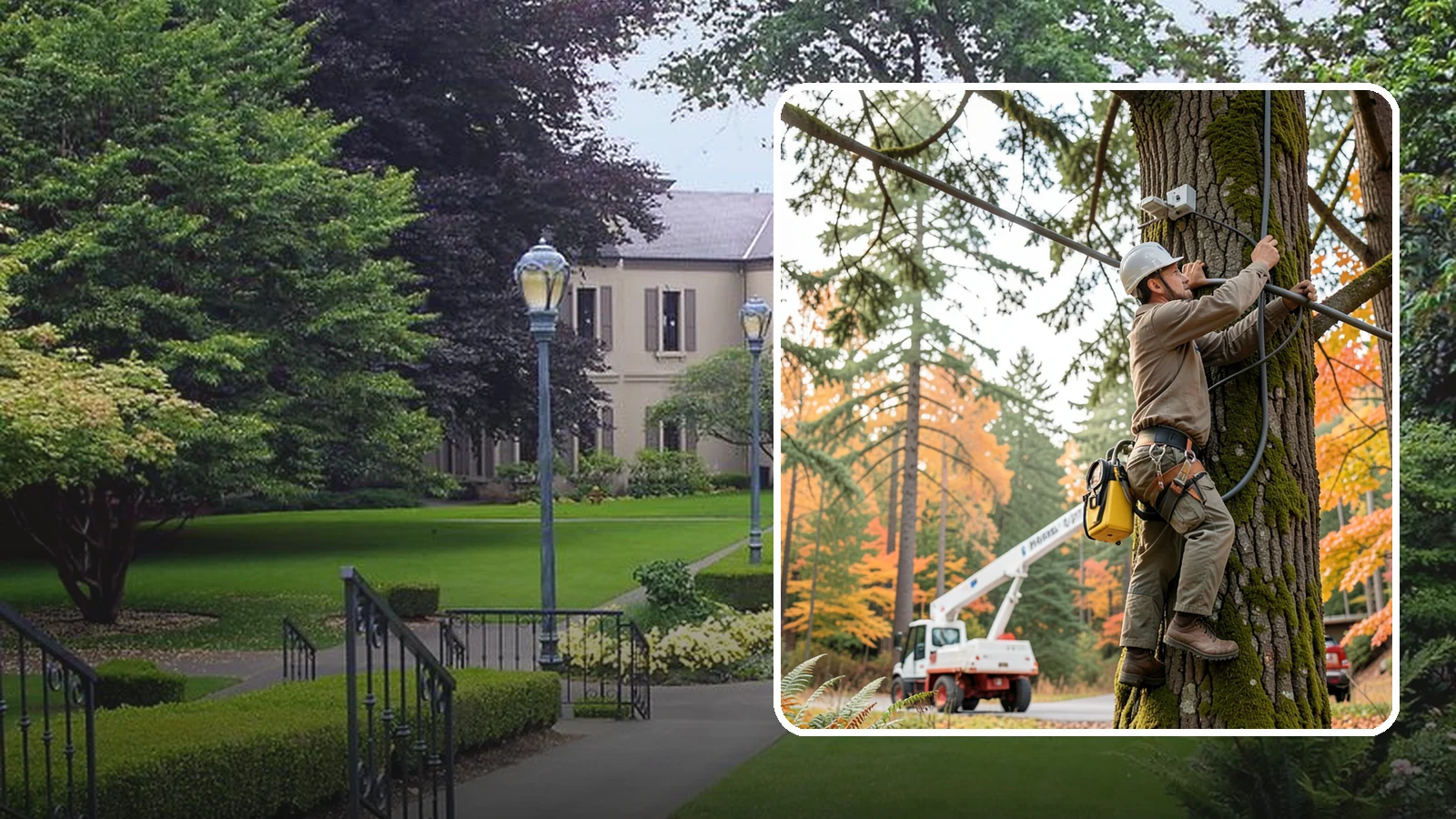 Static cabling installation in Woodinville, King County, WA - The installation of rigid cable systems that limit movement.