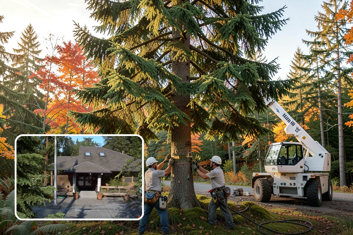 Static cabling installation in Yarrow Point, King County, WA - Reduces the risk of limb or stem failure