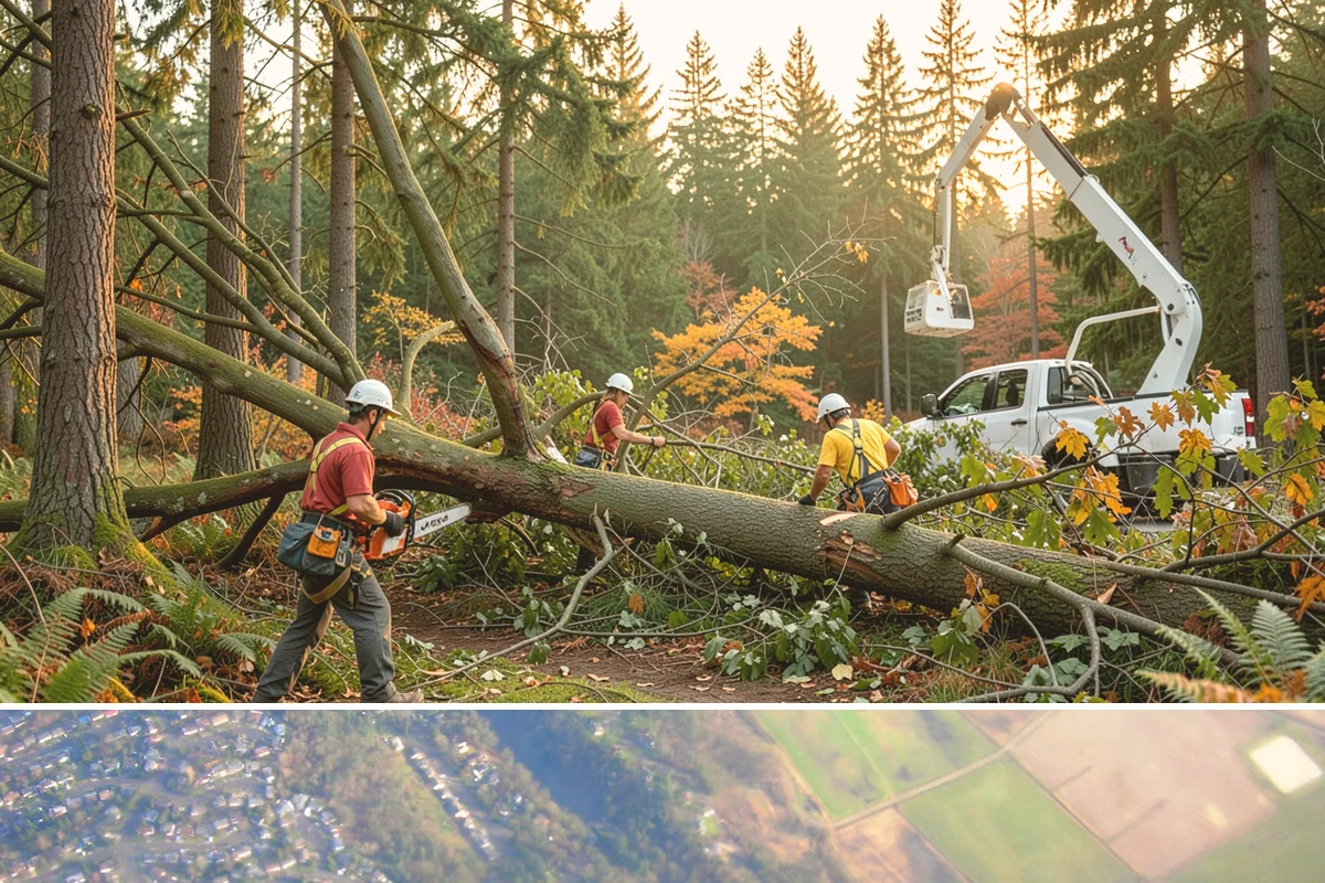 Storm-damaged tree removal in Algona, King County, WA - This service is performed after severe weather events such as high winds, snow, ice, or lightning occur throughout the year in...