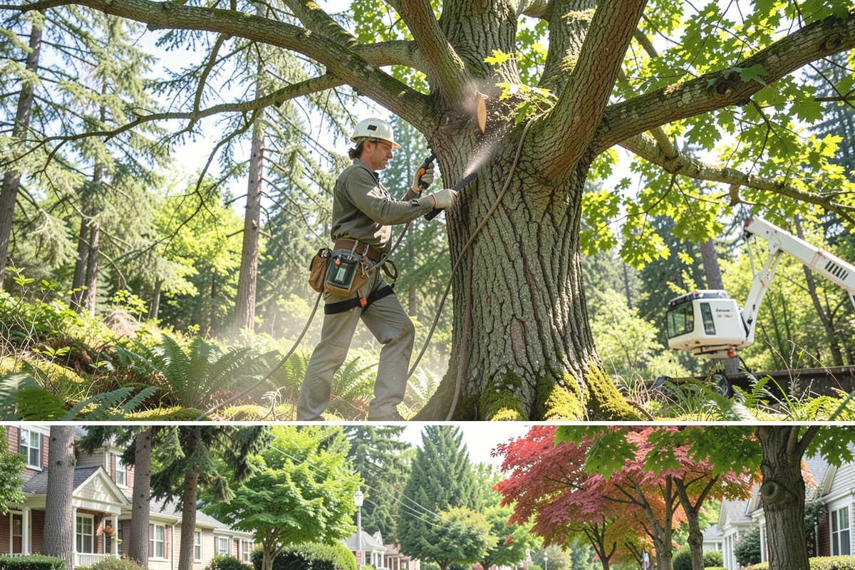 Storm-damaged tree removal in Beaux Arts Village, King County, WA - This service is performed after severe weather events such as high winds, snow, ice, or lightning occur throughout the year in...