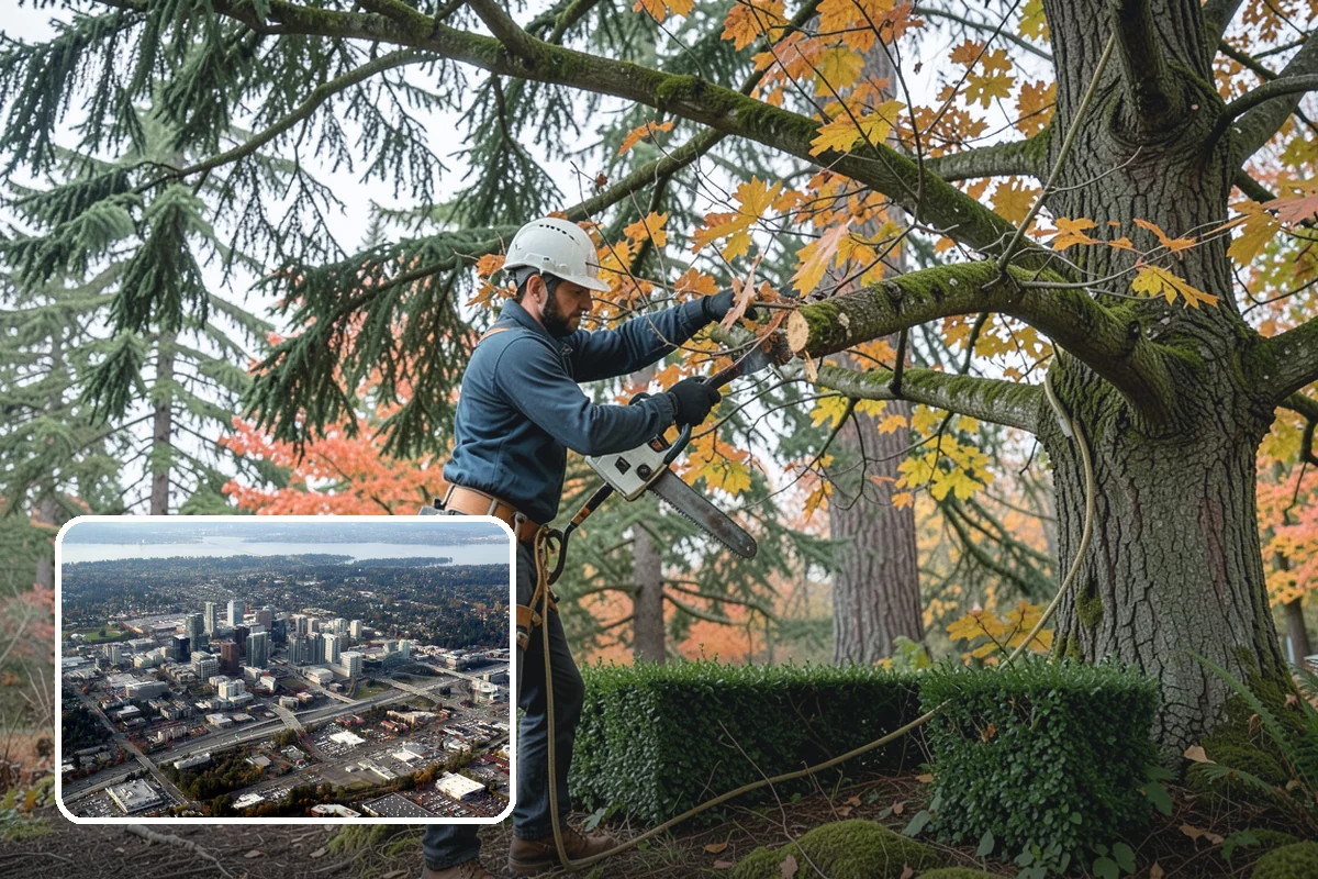 Storm-damaged tree removal in Bellevue, King County, WA - Removes safety hazards and reduces liability