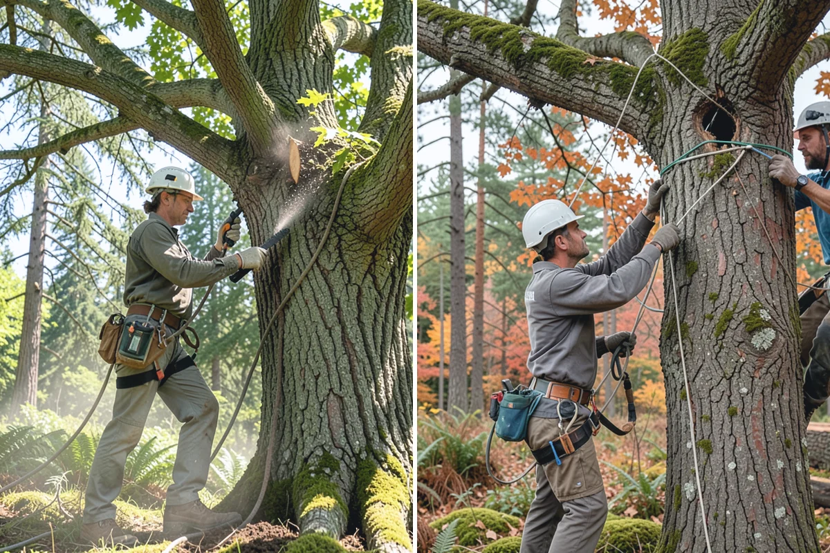 Storm-damaged tree removal in Bonney Lake, Pierce County, WA - On-site assessment and hazard evaluation