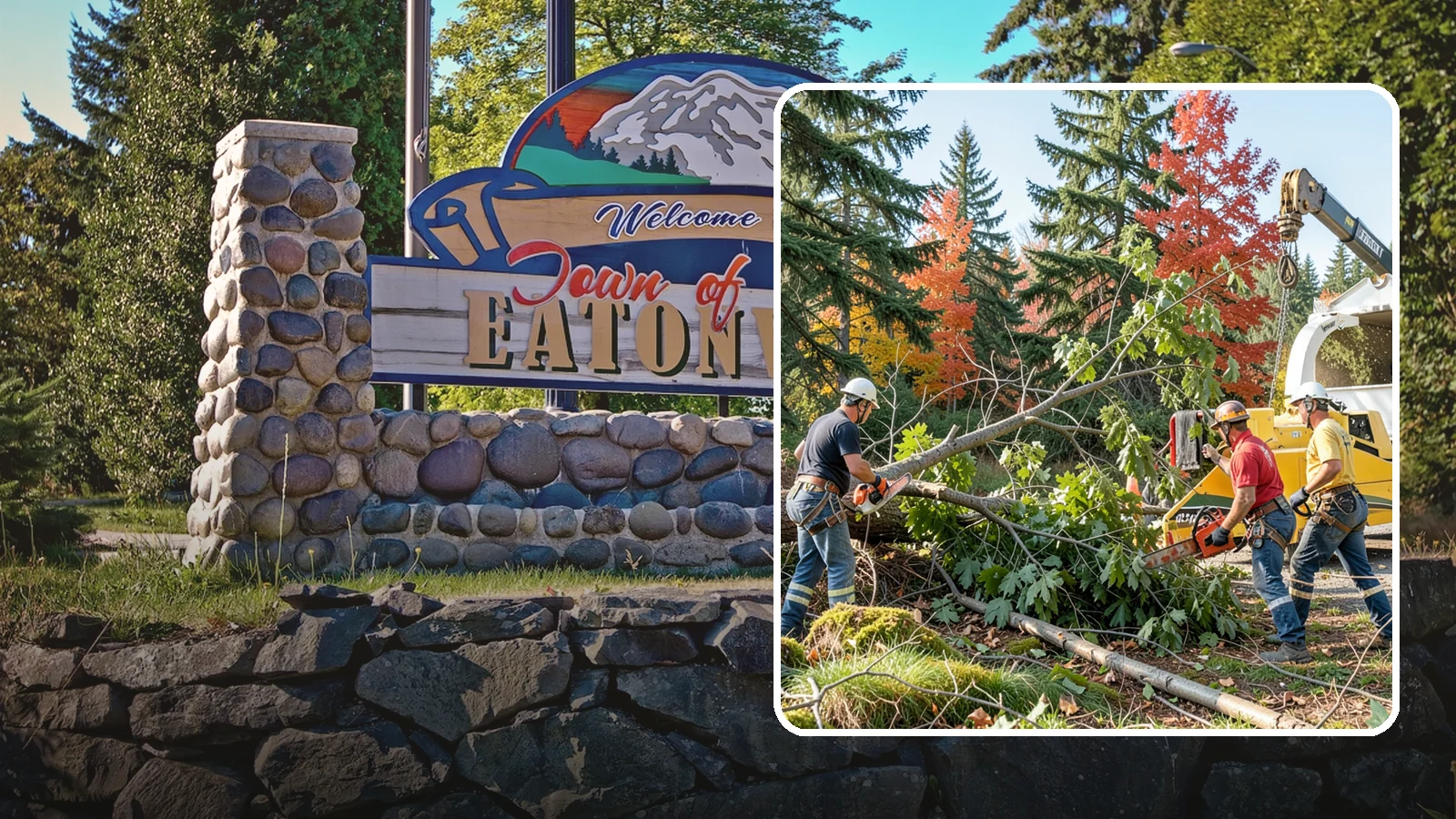 Storm-damaged tree removal in Eatonville, Pierce County, WA - The removal of trees damaged by high winds, snow, ice, or lightning.