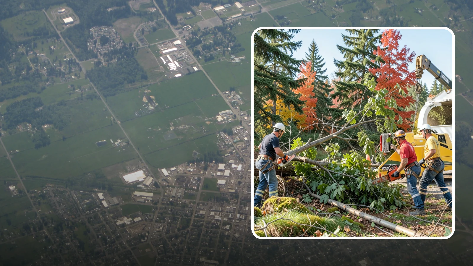 Storm-damaged tree removal in Enumclaw, King County, WA - The removal of trees damaged by high winds, snow, ice, or lightning.