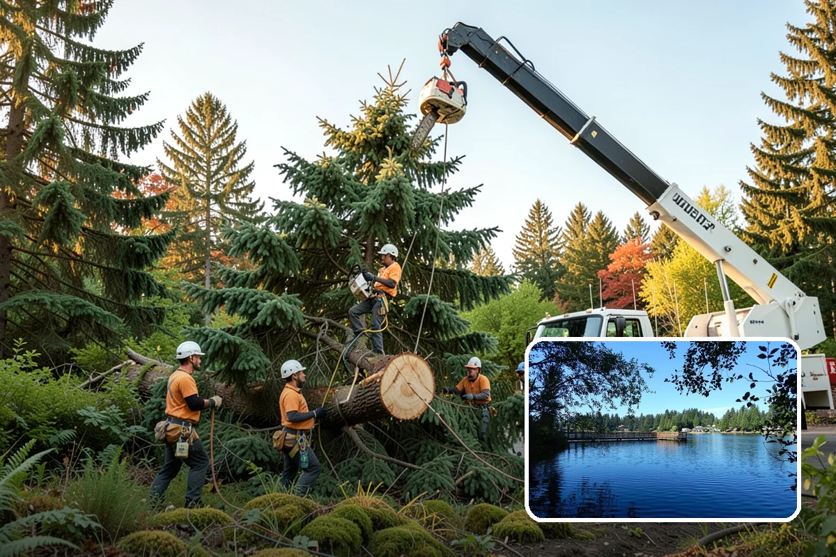 Storm-damaged tree removal in Federal Way, King County, WA - Removes safety hazards and reduces liability