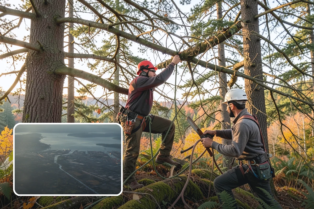 Storm-damaged tree removal in Fife, Pierce County, WA - Removes safety hazards and reduces liability