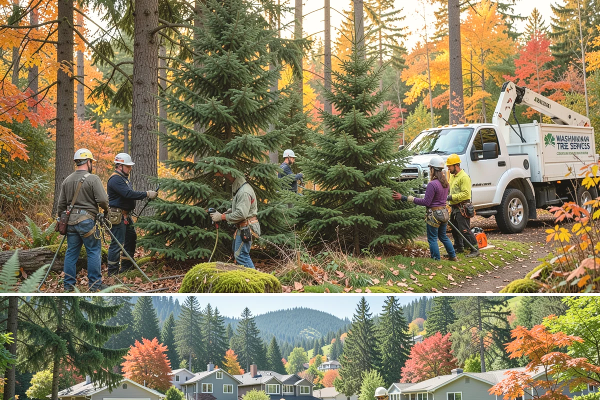 Storm-damaged tree removal in Fircrest, Pierce County, WA - This service is performed after severe weather events such as high winds, snow, ice, or lightning occur throughout the year in...