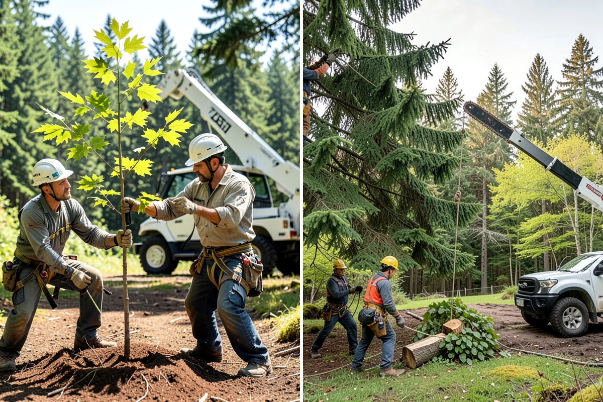 Storm-damaged tree removal in Gig Harbor, Pierce County, WA - On-site assessment and hazard evaluation