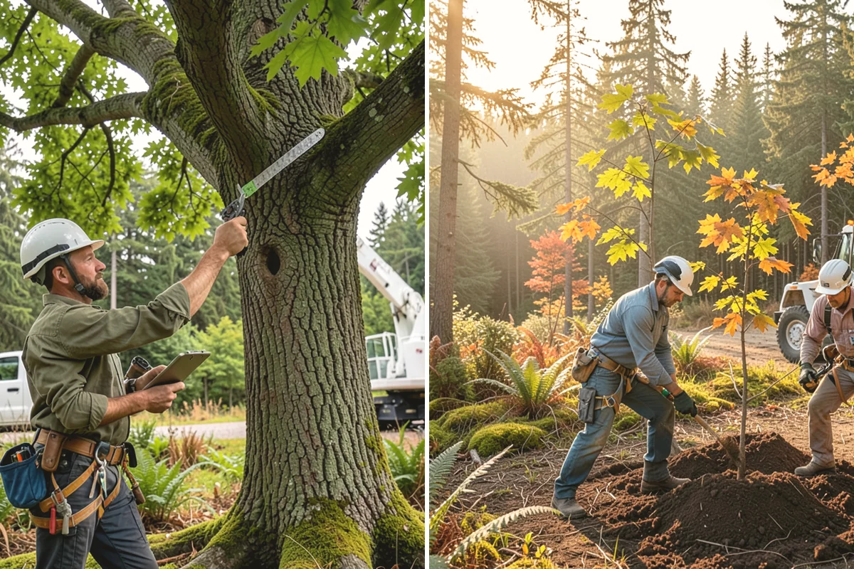 Storm-damaged tree removal in La Conner, Skagit County, WA - On-site assessment and hazard evaluation