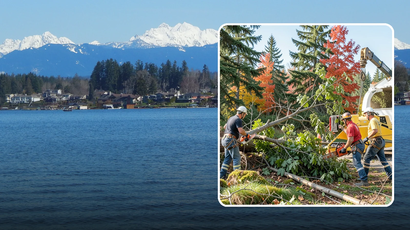 Storm-damaged tree removal in Lake Stevens, Snohomish County, WA - The removal of trees damaged by high winds, snow, ice, or lightning.