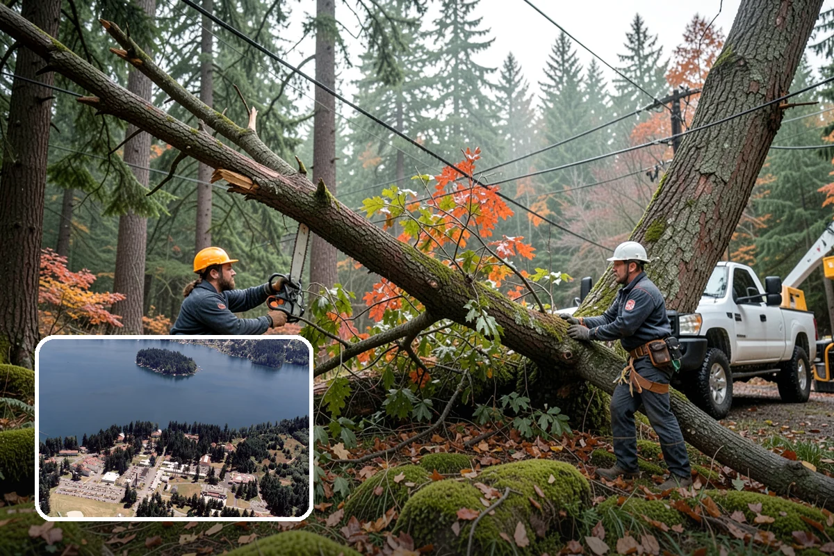Storm-damaged tree removal in Lakewood, Pierce County, WA - Removes safety hazards and reduces liability