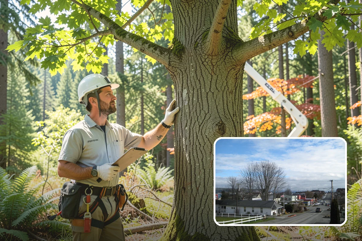 Storm-damaged tree removal in Langley, Island County, WA - Removes safety hazards and reduces liability