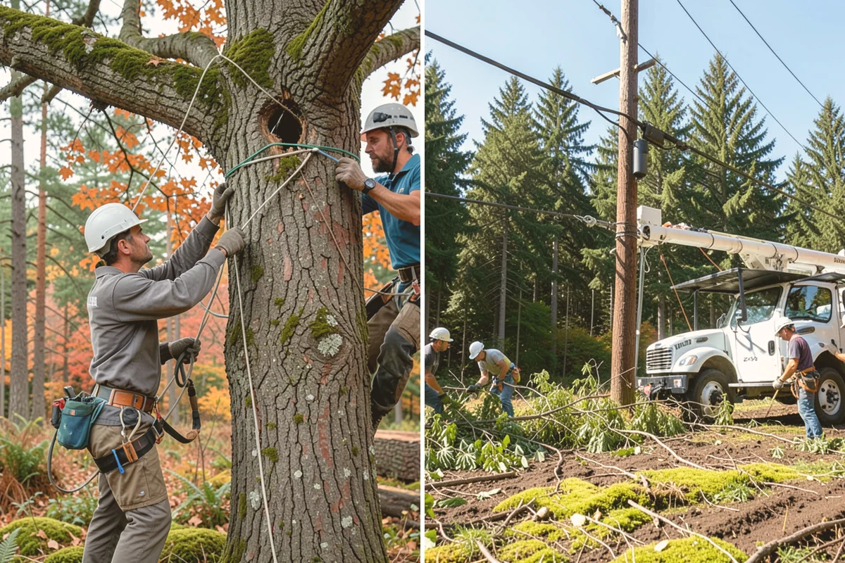 Storm-damaged tree removal in Lynnwood, Snohomish County, WA - On-site assessment and hazard evaluation