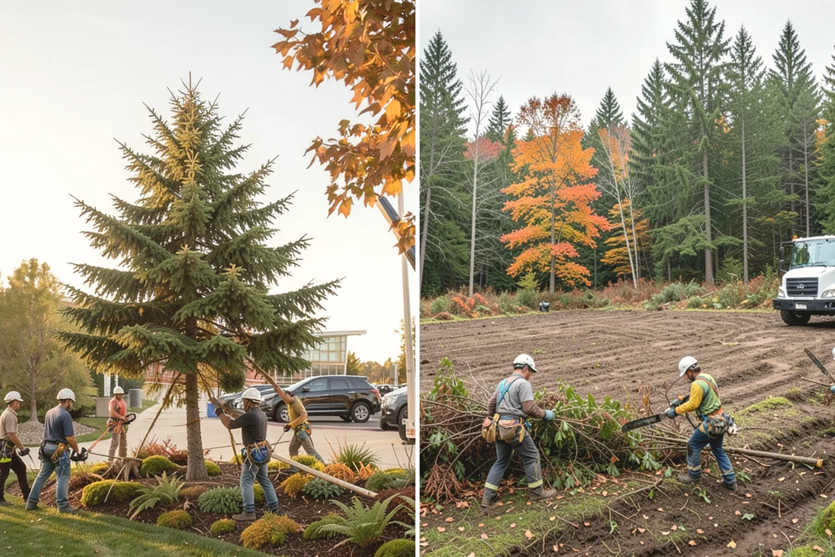 Storm-damaged tree removal in Mercer Island, King County, WA - On-site assessment and hazard evaluation