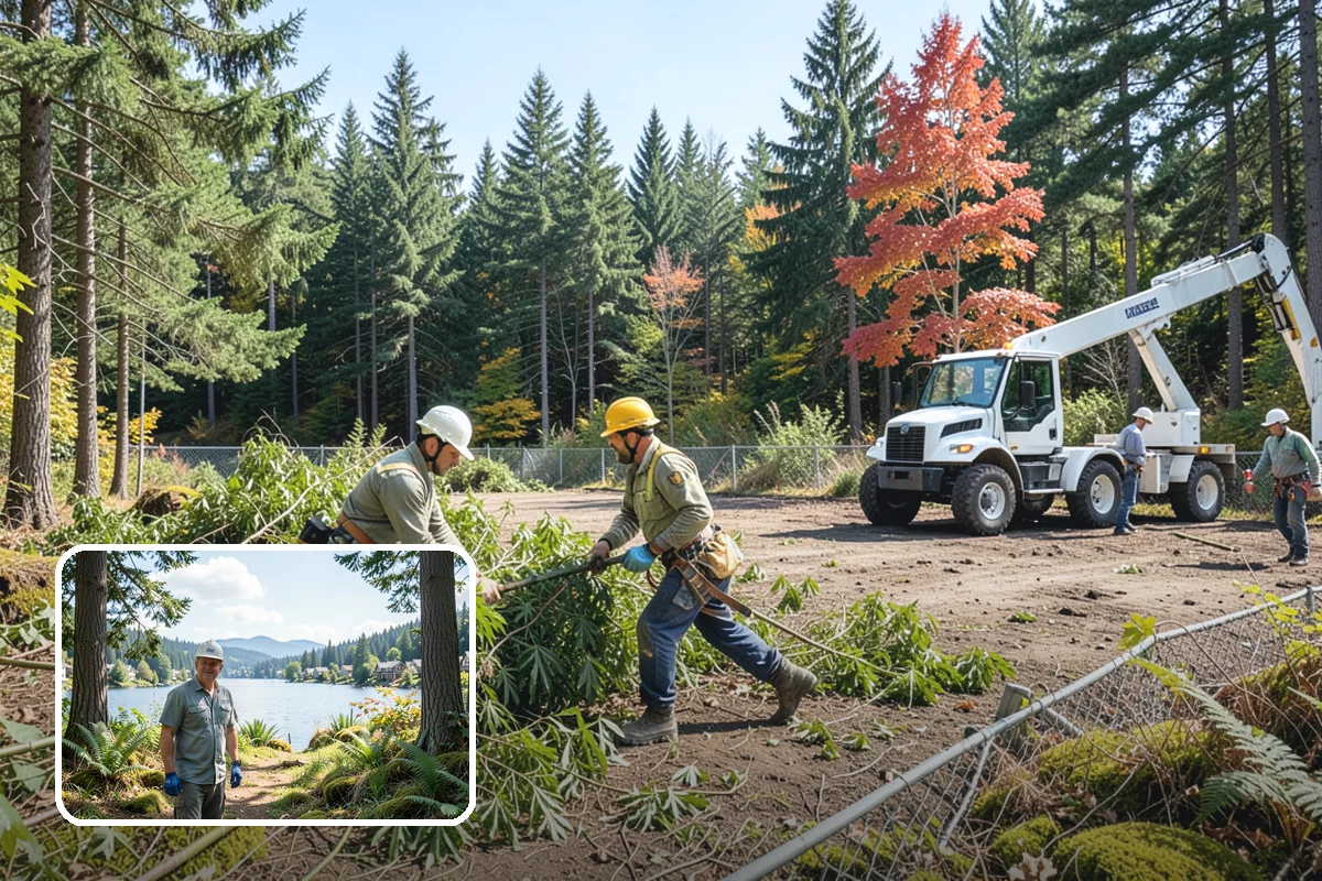 Storm-damaged tree removal in Milton, King County, WA - Removes safety hazards and reduces liability