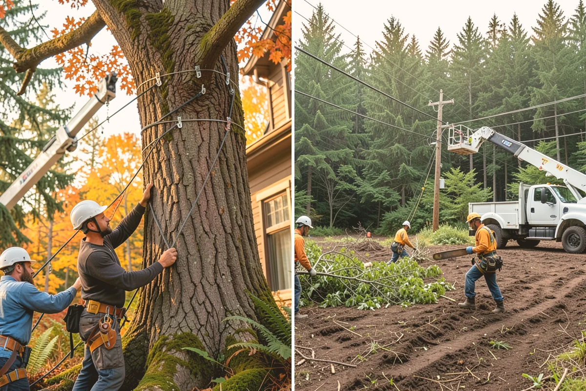 Storm-damaged tree removal in Mount Vernon, Skagit County, WA - On-site assessment and hazard evaluation