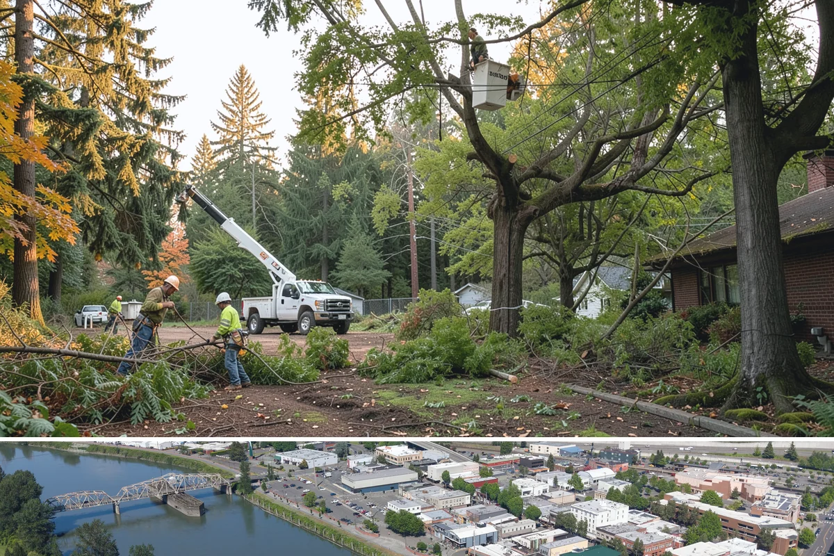 Storm-damaged tree removal in Mount Vernon, Skagit County, WA - This service is performed after severe weather events such as high winds, snow, ice, or lightning occur throughout the year in...