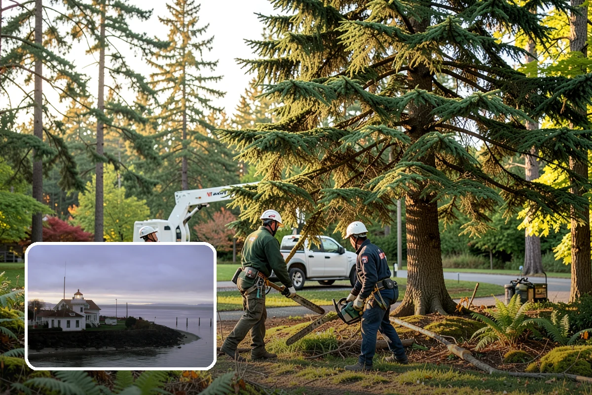 Storm-damaged tree removal in Mukilteo, Snohomish County, WA - Removes safety hazards and reduces liability