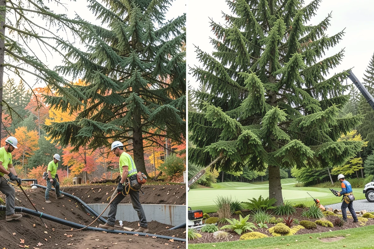 Storm-damaged tree removal in North Bend, King County, WA - On-site assessment and hazard evaluation