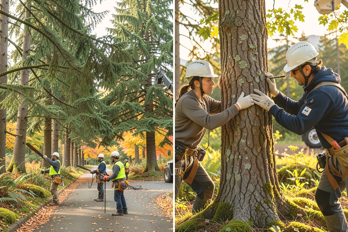 Storm-damaged tree removal in Orting, Pierce County, WA - On-site assessment and hazard evaluation