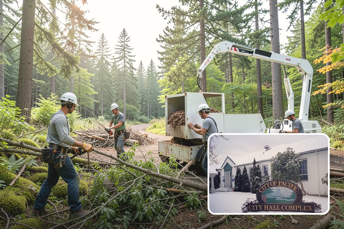 Storm-damaged tree removal in Pacific, King County, WA - Removes safety hazards and reduces liability