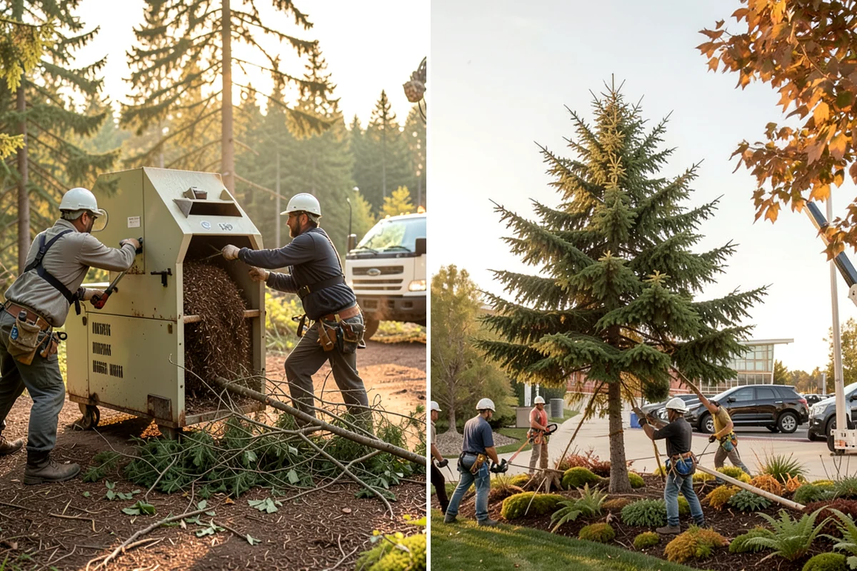 Storm-damaged tree removal in Puyallup, Pierce County, WA - On-site assessment and hazard evaluation
